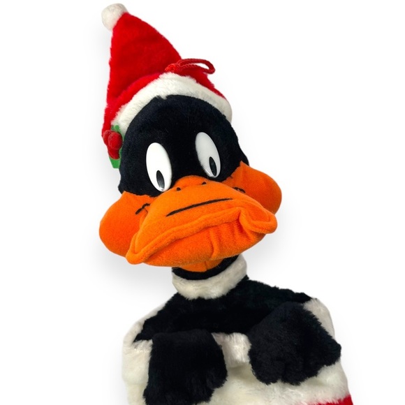 Vintage Daffy Duck Christmas Stocking Warner Bros‎ 1993 Smithy Plush - Picture 2 of 6
